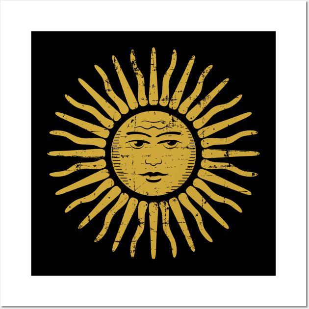 Sol de Mayo - Bandera de Argentina Wall Art by verde